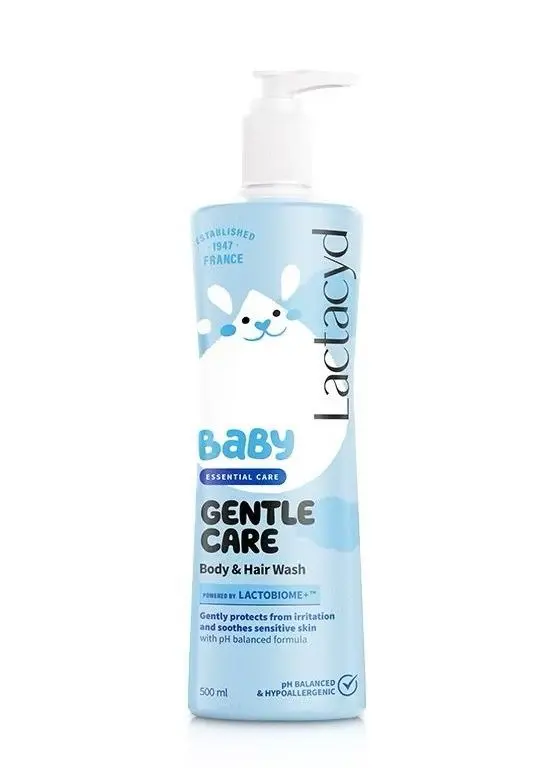 Lactacyd Baby Gentle Care - 2in1 Body Wash and Hair Shampoo (500ml) 