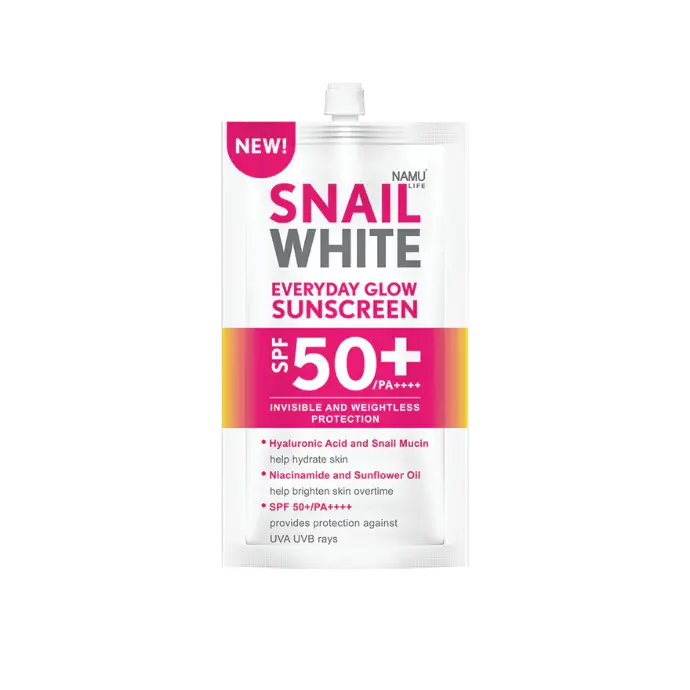 Snail White Everyday Glow Sunscreen SPF 50+/PA++++ (6ml)
