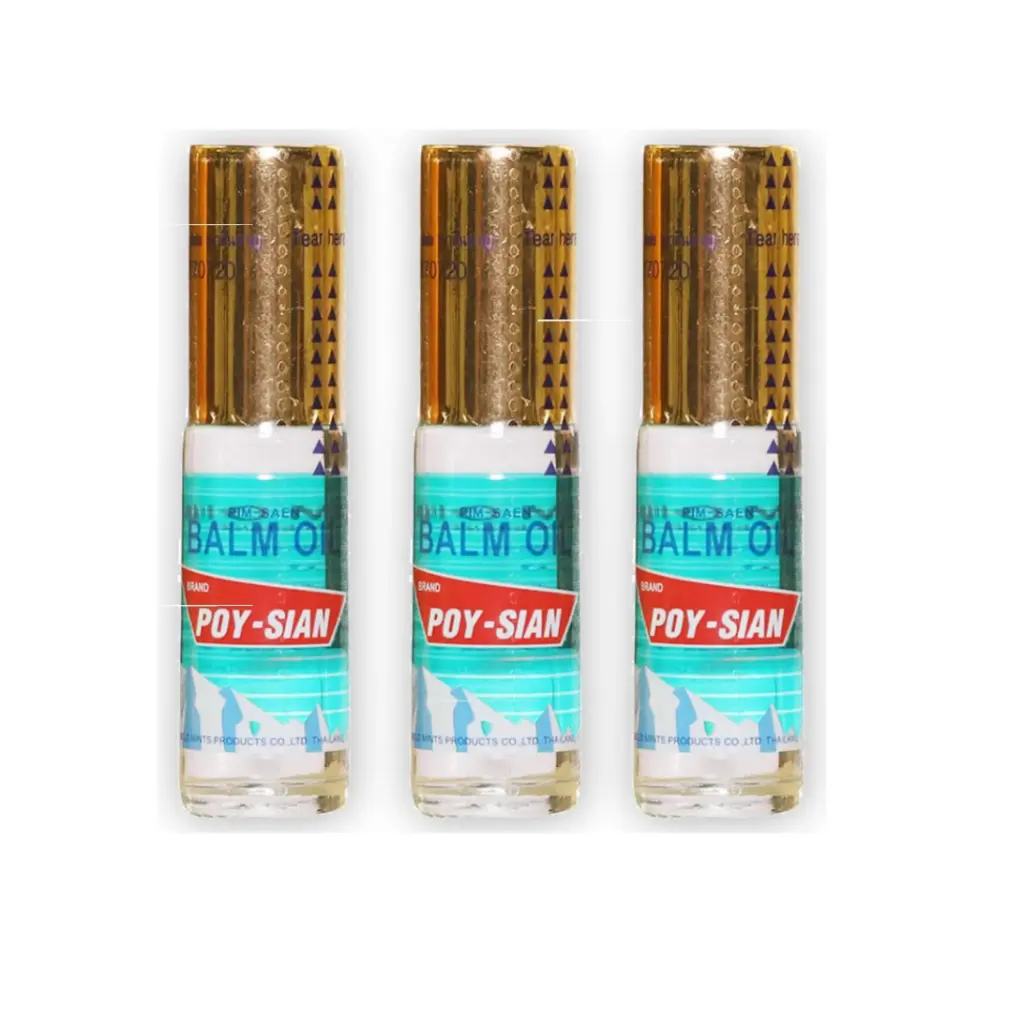 Poy-sian Pim-Saen Balm Oil Roll On (5ml) - Pack of 3