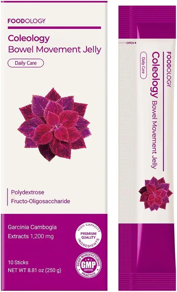 Foodology Coleology Bowel Movement Jelly – Grape Flavor (25,000 mg x 10 Sticks)