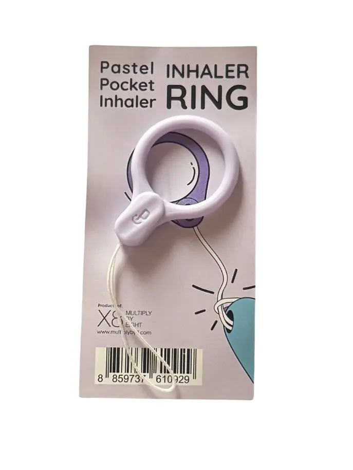 Pastel Inhaler Hand Ring - Violet