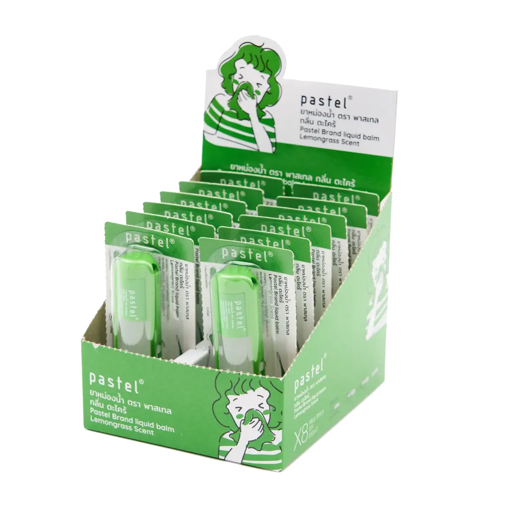 Pastel Liquid Balm/Roll On - Lemongrass Scent (box of 12)