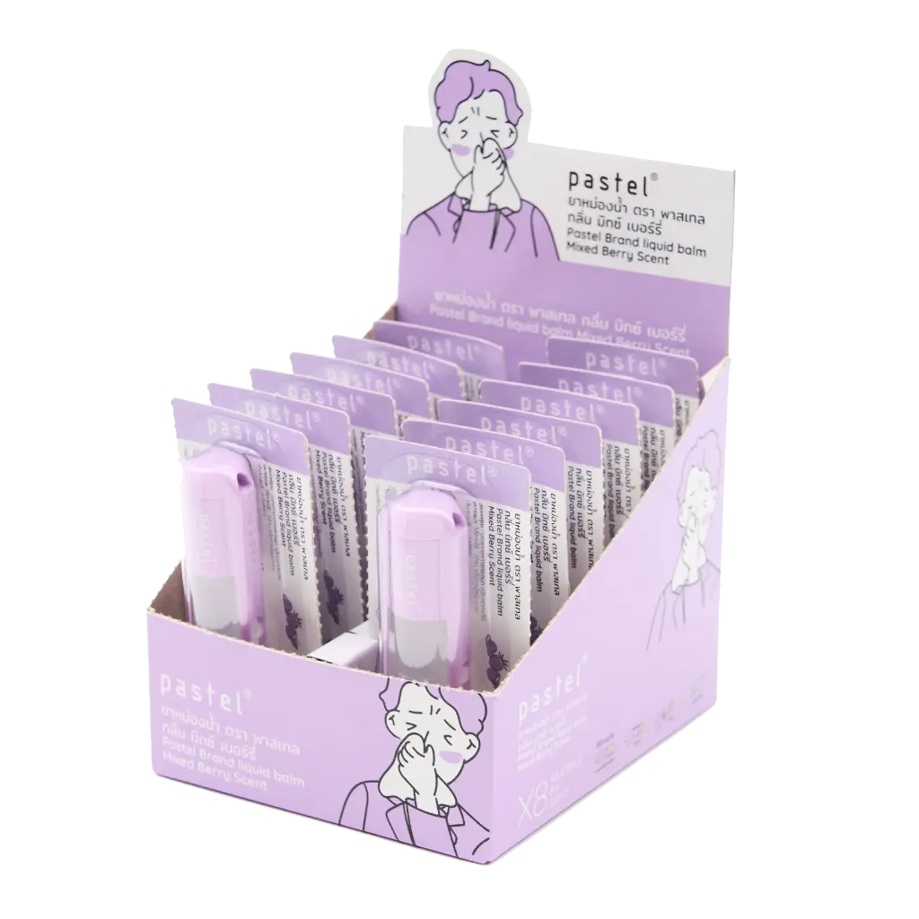 Pastel Liquid Balm/Roll On - Mixed Berry Scent (box of 12)