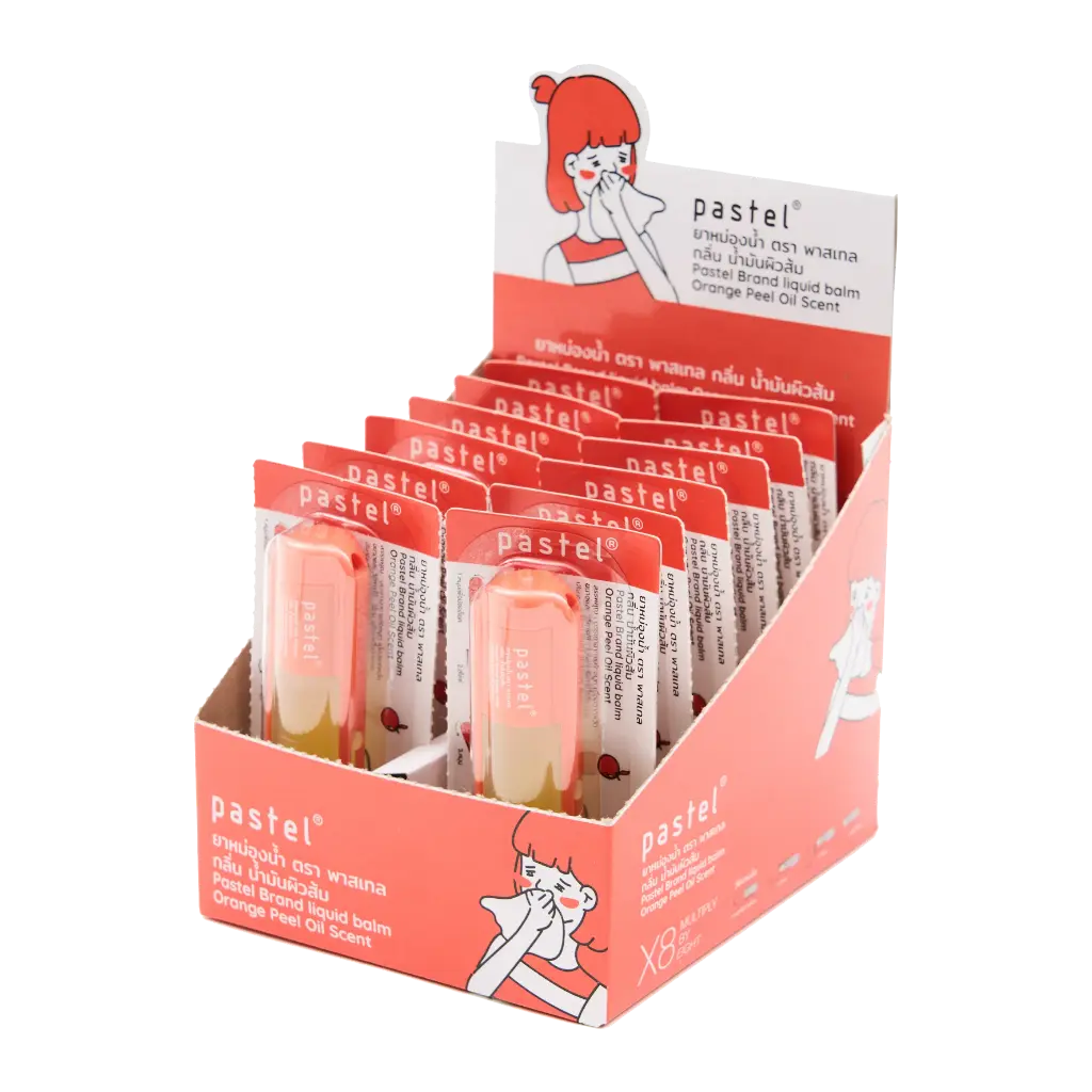Pastel Liquid Balm/Roll On - Orange Oil Scent (box of 12)