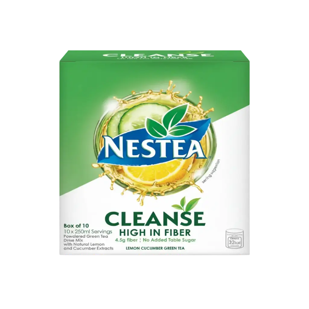LIMITED TIME OFFER: Nestea Cleanse High Fiber Drink (1 Box, 10 Sachets)