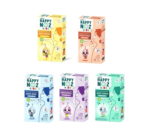 [SN2023-0063] Happy Noz Complete - (Purple, Blue, Green, Yellow & Orange) - Kids