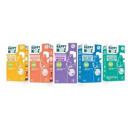 [SN2023-0064] Happy Noz Complete - (Purple, Blue, Green, Yellow & Orange) - Adult