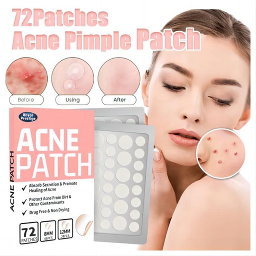 Salicylic Pimple Patch Blemish Treatment Acne Repair Waterproof Acne Patch (72pcs)