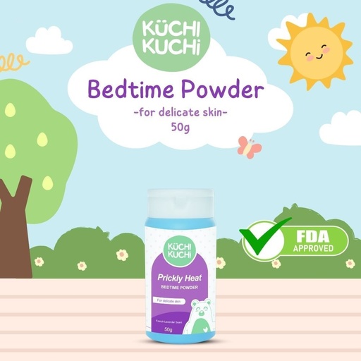 Kuchi Kuchi Prickly Heat Bedtime Powder - 50g. 