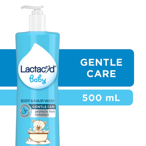 Lactacyd Baby Gentle Care - 2in1 Body Wash and Hair Shampoo (500ml) 