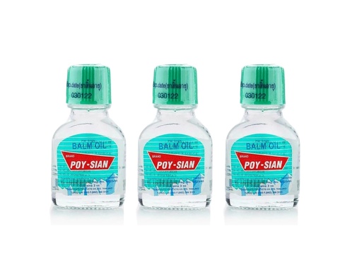 Poy-sian Pim-Saen Balm Oil Bottle Oil (3ml/3cc) - Pack of 3
