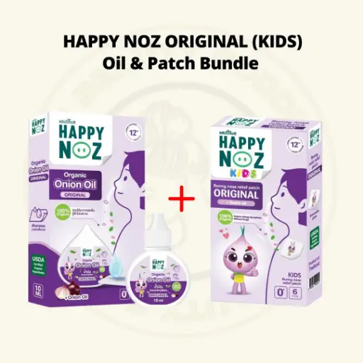 Happy Noz Organic Original Oil (10ml) & Patch Bundle (Kids)