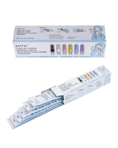 Pastel Brand Pocket Inhaler Translucent - (Pack of 60)