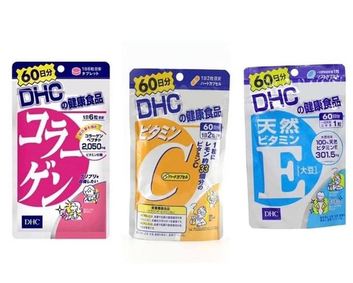 [SN2023-C002] DHC Collagen + Vitamin C + Vitamin E – 60-Day Combo Pack