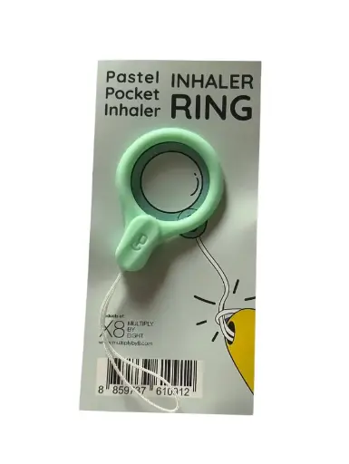 Pastel Inhaler Hand Ring - Green