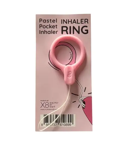Pastel Inhaler Hand Ring - Pink