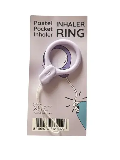 Pastel Inhaler Hand Ring - Violet