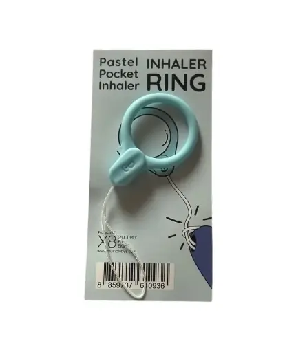 Pastel Inhaler Hand Ring - Blue