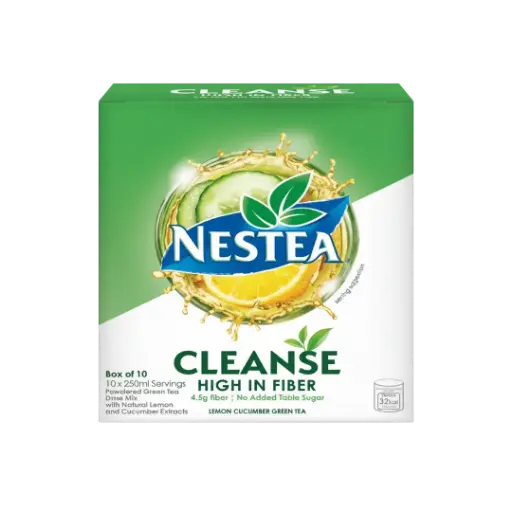 LIMITED TIME OFFER: Nestea Cleanse High Fiber Drink (1 Box, 10 Sachets)