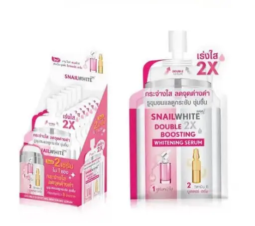 SNAILWHITE Double Boosting Brightening Serum (4ml + 4ml) - Box of 6